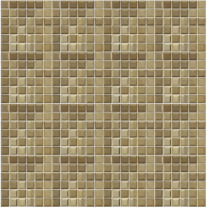 Mosaïque laiton doré 30x30cm Manza GoodHome