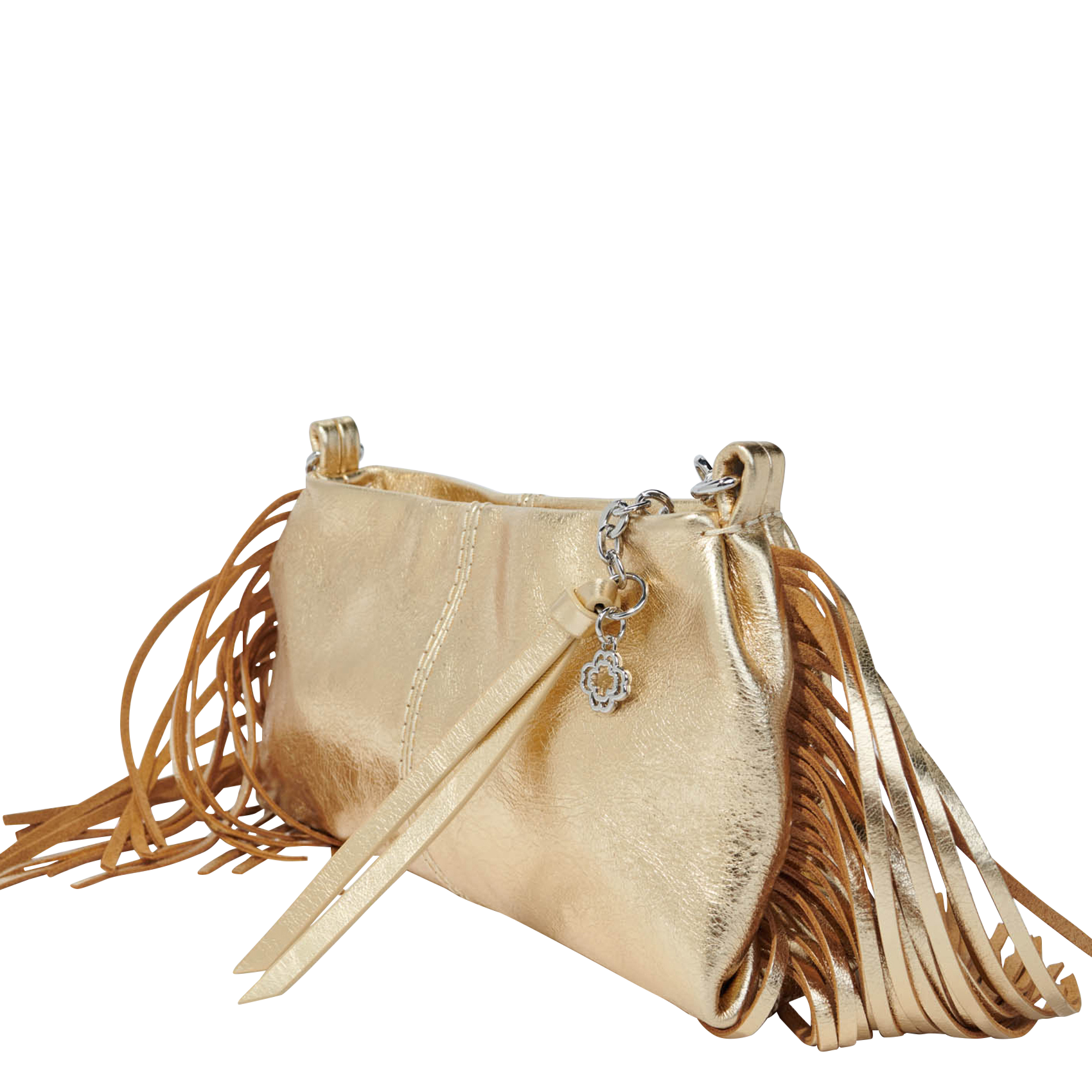 MISS M POUCH - Pochette en cuir métallique | Doré