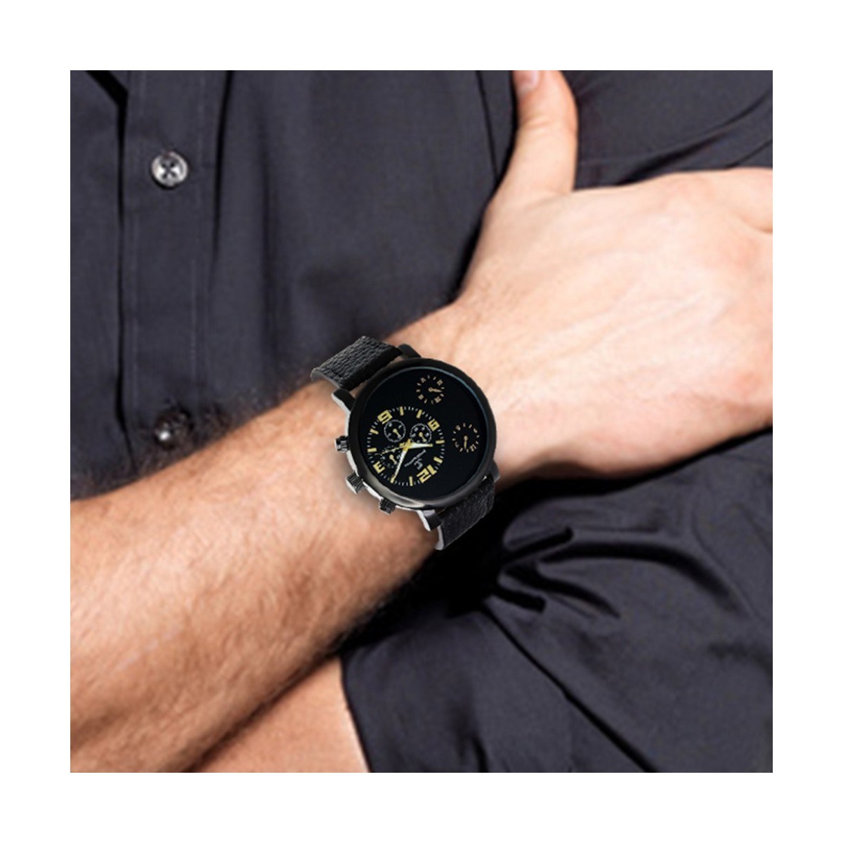 Montre homme quartz SC Crystal collection Pascal Szerman