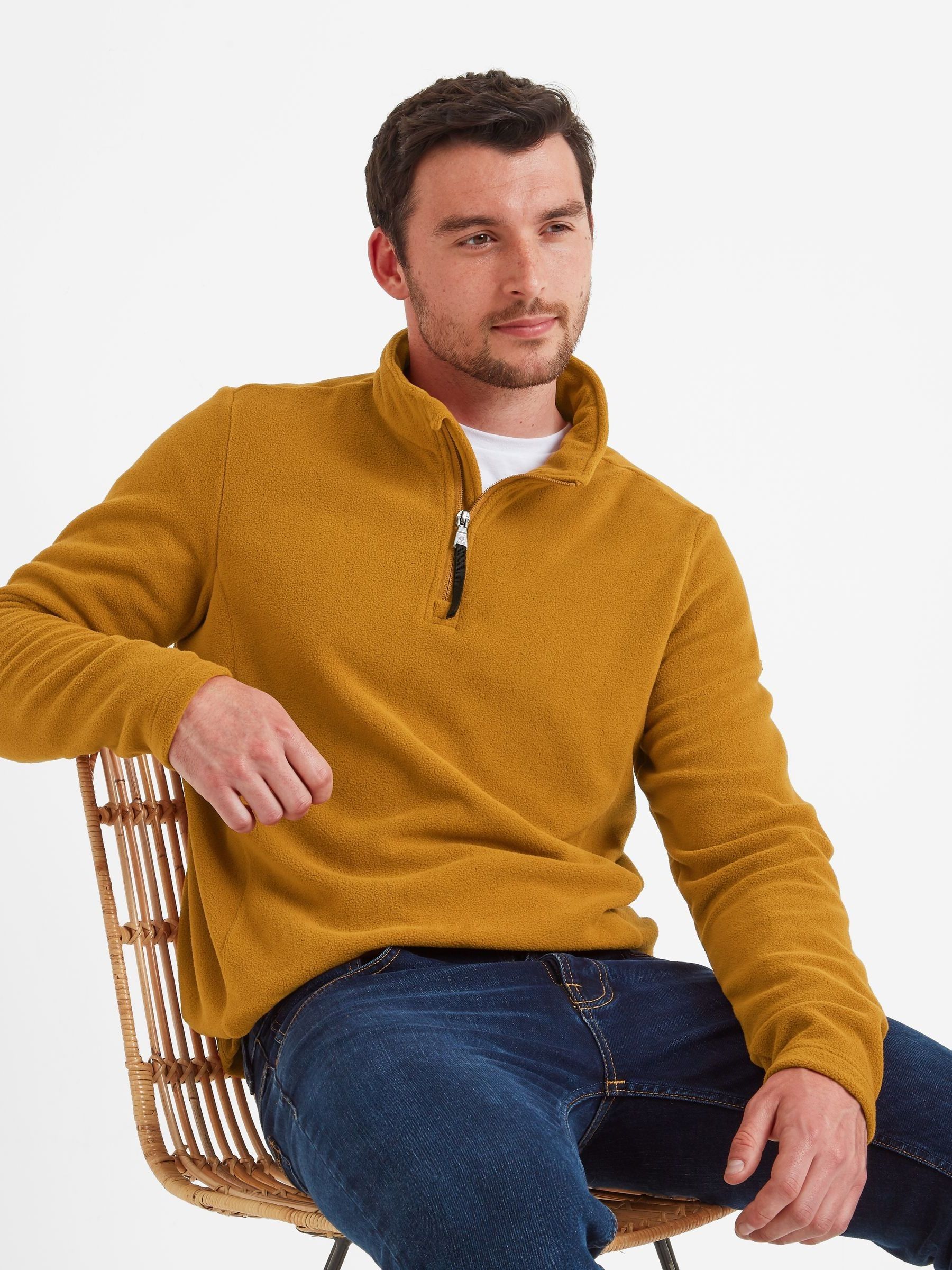 Bruin - Tog 24 - Revive damesfleece met kwart ritssluiting
