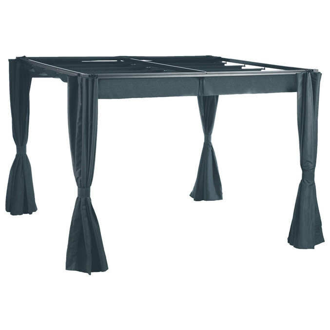 Rideaux pour tonnelle PALMEIRA Ardoise