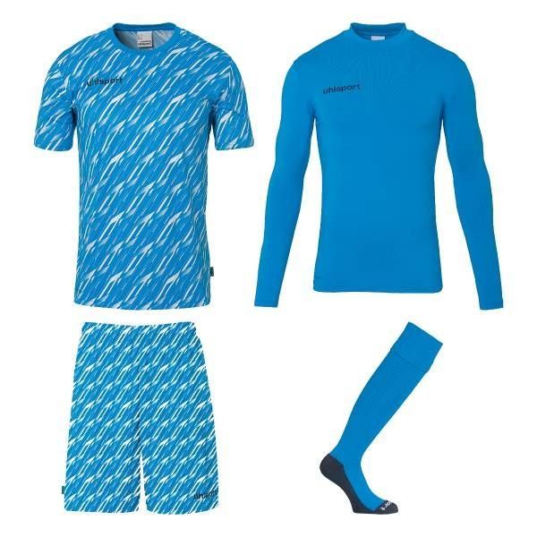Uhlsport Kit pour Gardien Progressive - Bleu/Blanc