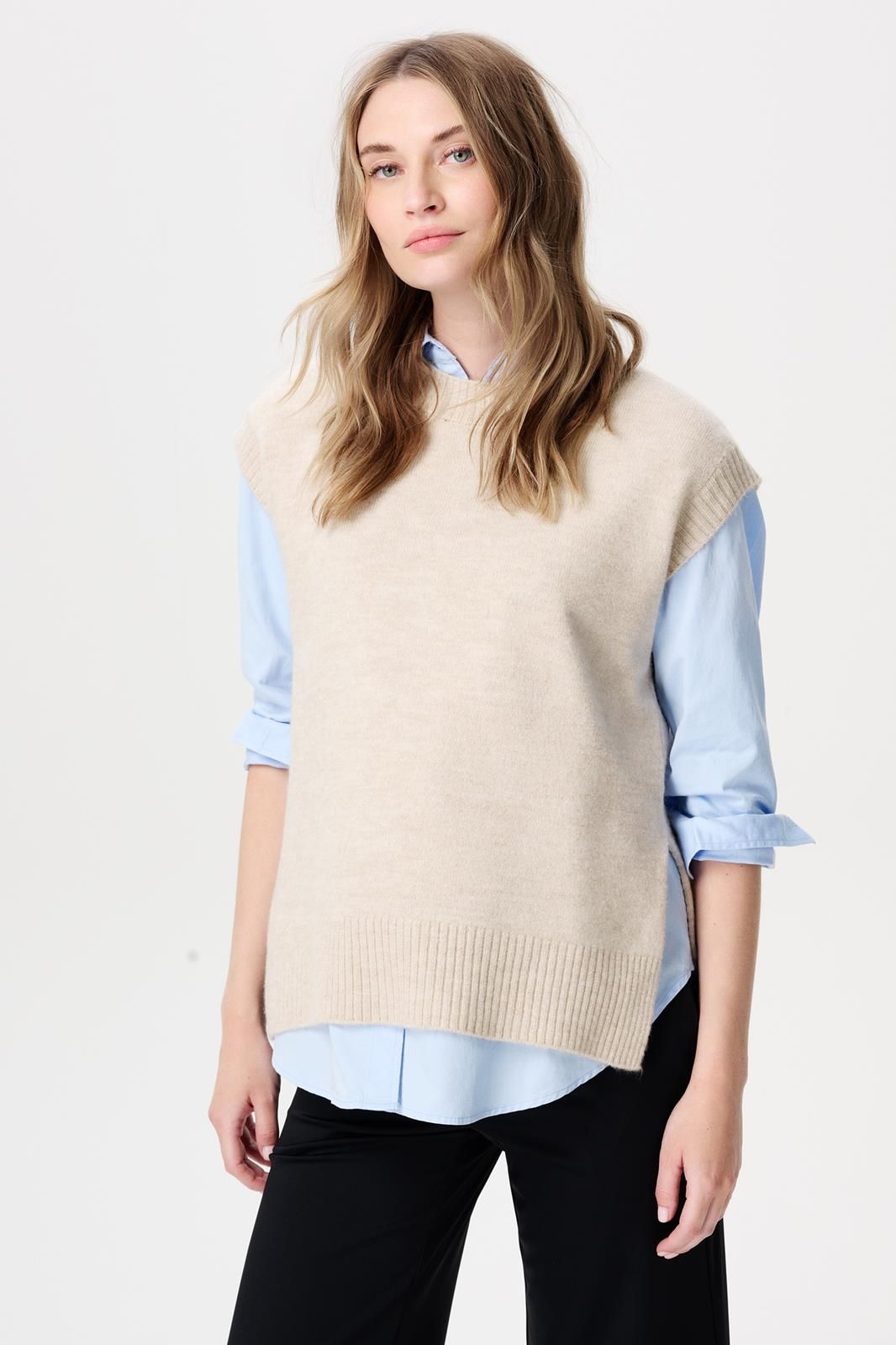 Noppies Maternity Jumper Antonio - Light Sand
