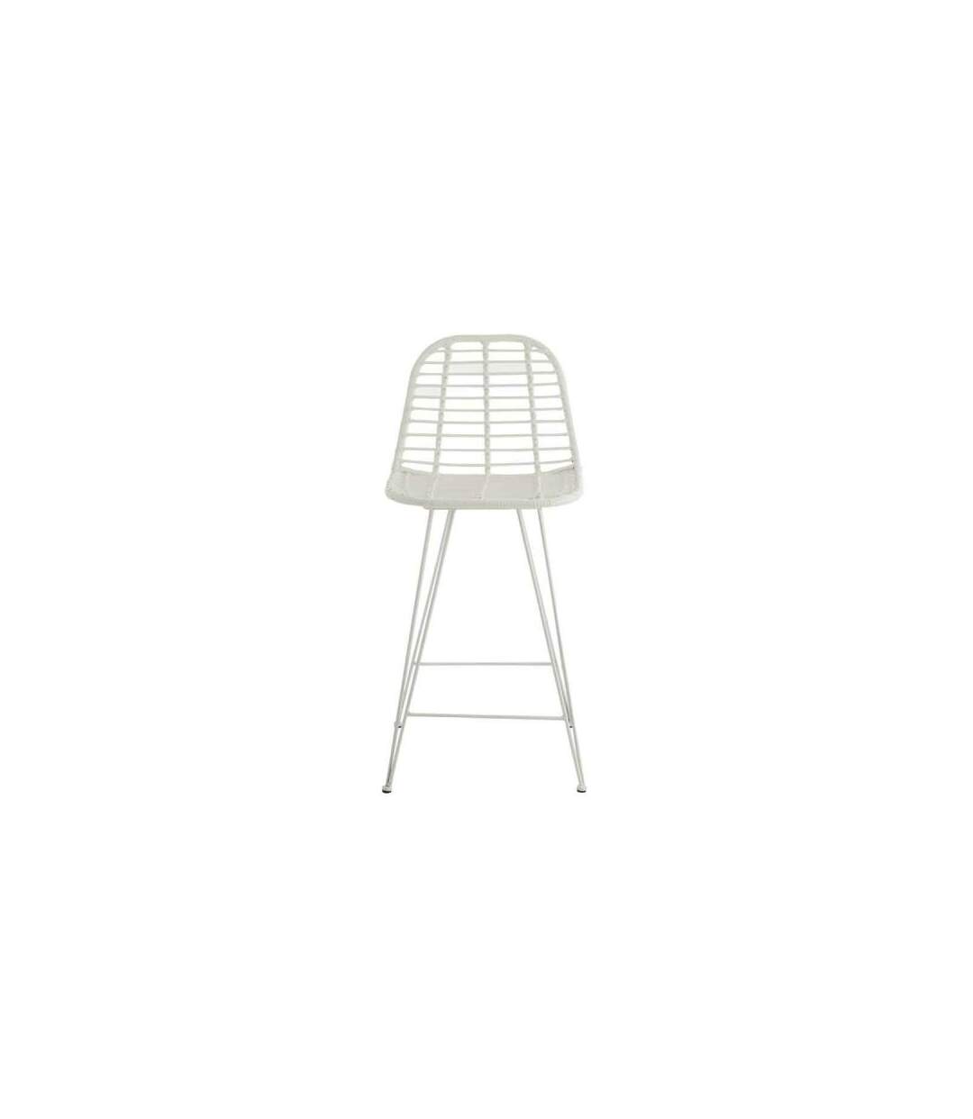 Paris Prix - Chaise De Bar De Jardin celeste 110cm Blanc
