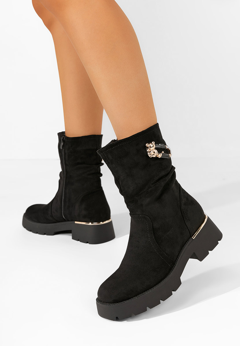 Bottines hautes femme noires Tonise