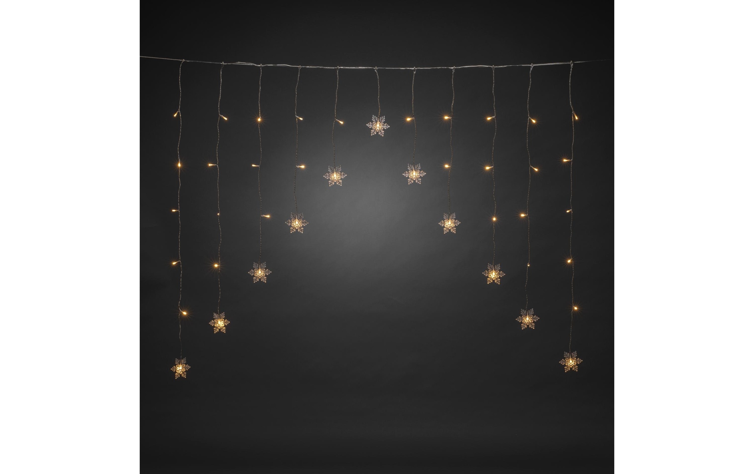 KONSTSMIDE LED-Lichtervorhang »Schneeflocken 41 LED 45017 m Outdoor« 41 Stk.-flammig