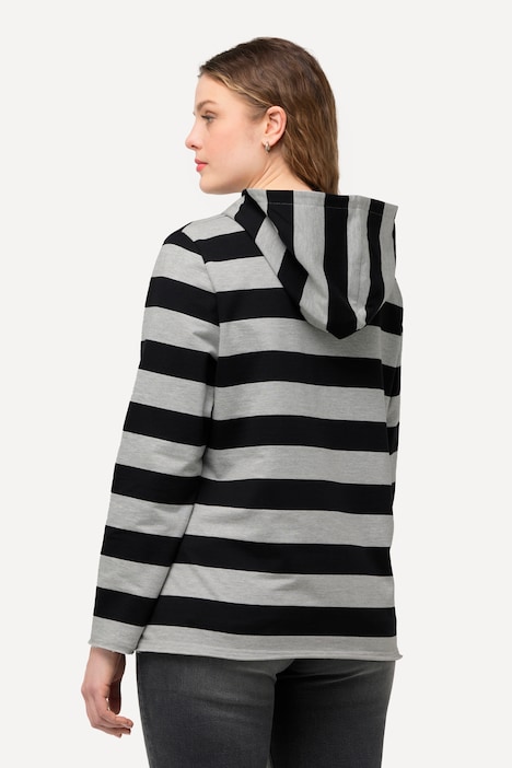 Hoodie, Streifen, Kängurutasche, Kapuze, Langarm