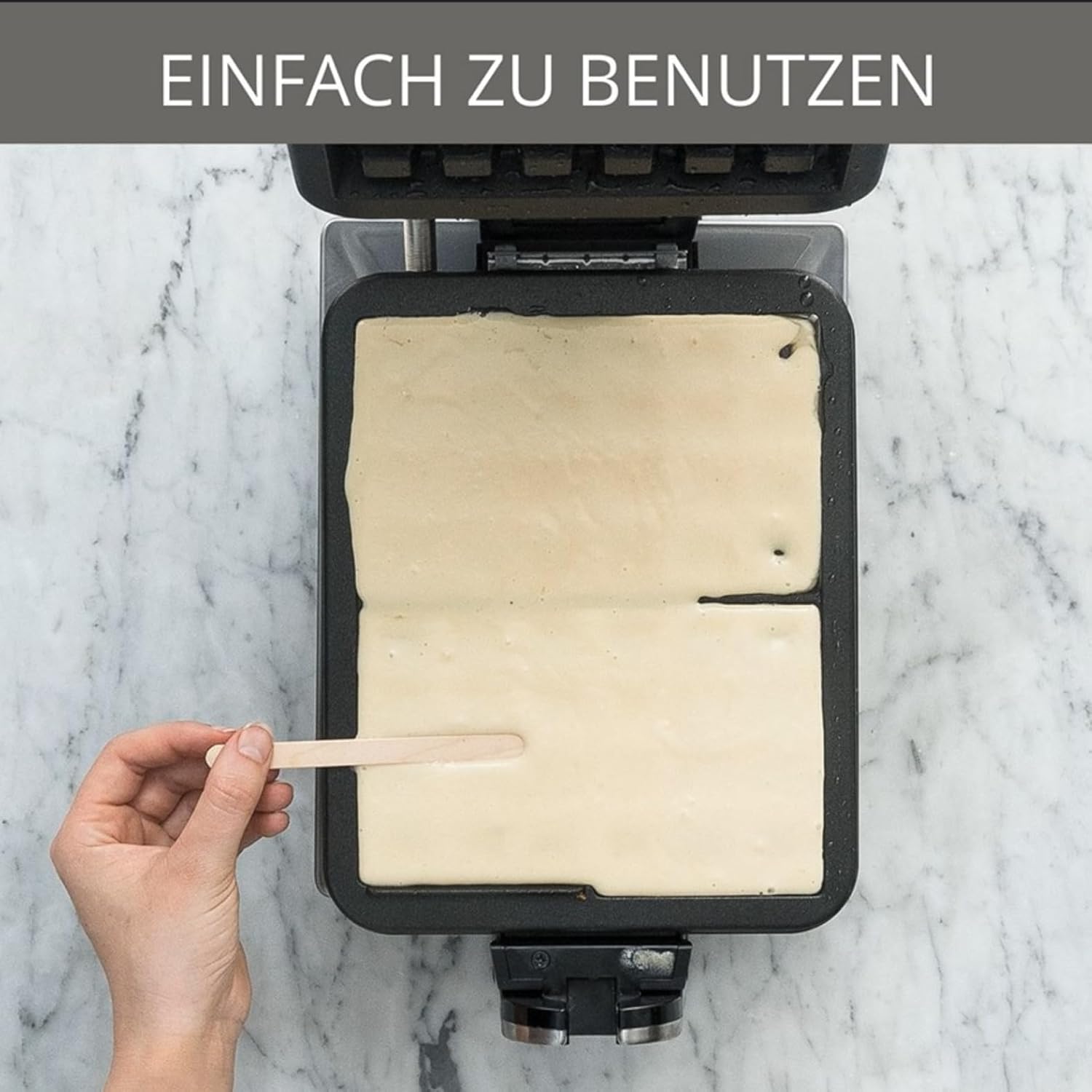 KRUPS Doppelwaffeleisen Professional, drehbares Waffeleisen für 2 belgische Waffeln, knusprig & gleichmäßig backen, 7 Bräunungsstufen und Antihaftbeschichtung, spülmaschinengeeignet, Edelstahl/Schwarz