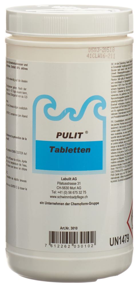PULIT Chlor-Tabletten Tabl 1 kg
