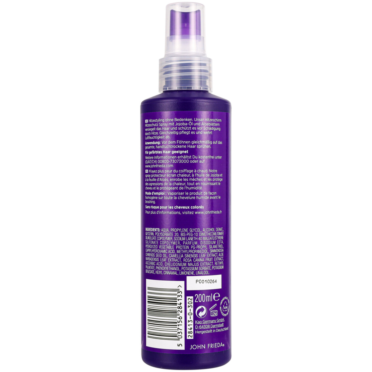 John Frieda Frizz Ease Hitzeschirm Hitzeschutz Spray