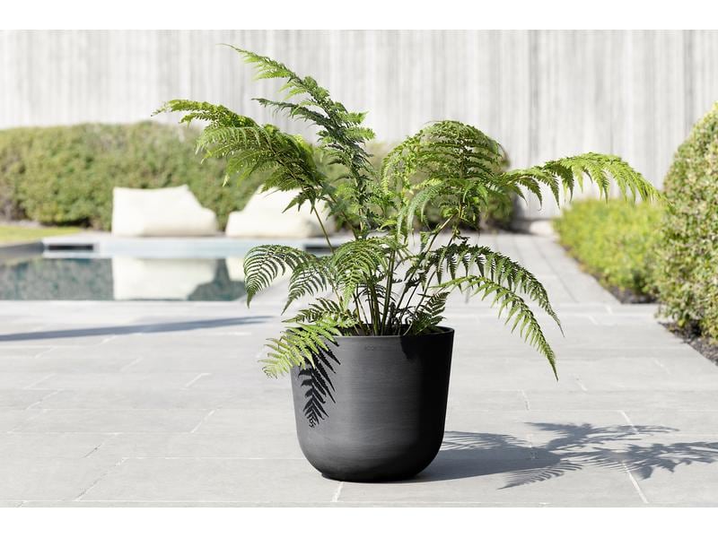 Ecopots Pflanzentopf Oslo 35 Dunkelgrau Blumentopf