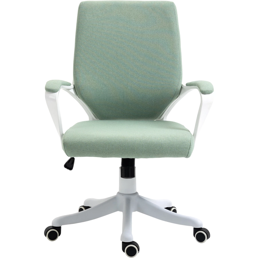 Vinsetto Bürostuhl ergonomisches liniendesign, weiche Polsterung grünweiß