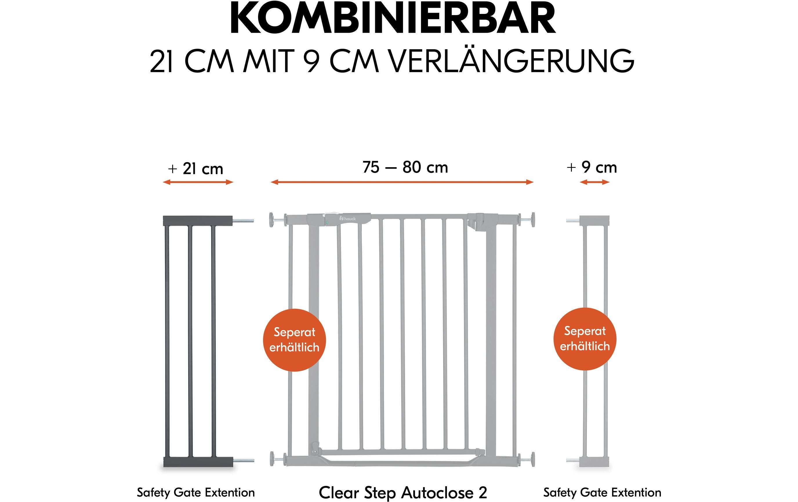 Verlängerung Safety Gate Extension 21 cm DunkelgrauVerlängerung für gängige Hauck Schutzgitter
