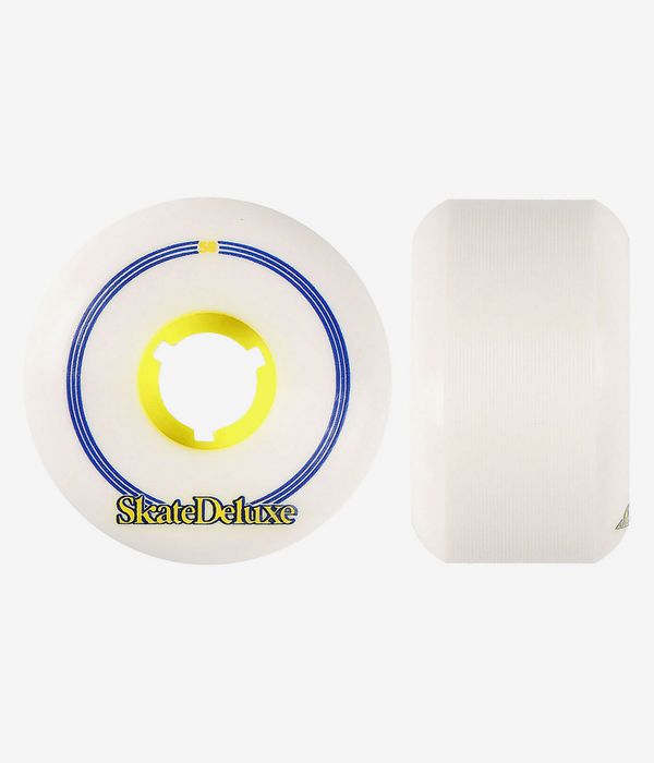 skatedeluxe Retro Conical Rollen (white yellow) 58mm 100A 4er Pack