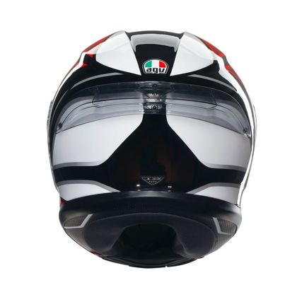 Casque AGV K-6 S - HYPHEN - Noir / Rouge