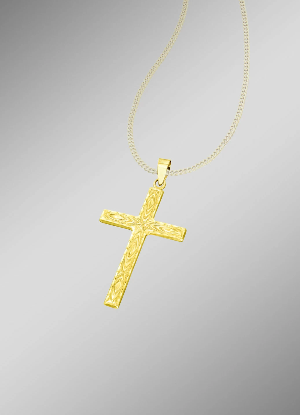 Diamantierter Kreuz-Anhänger