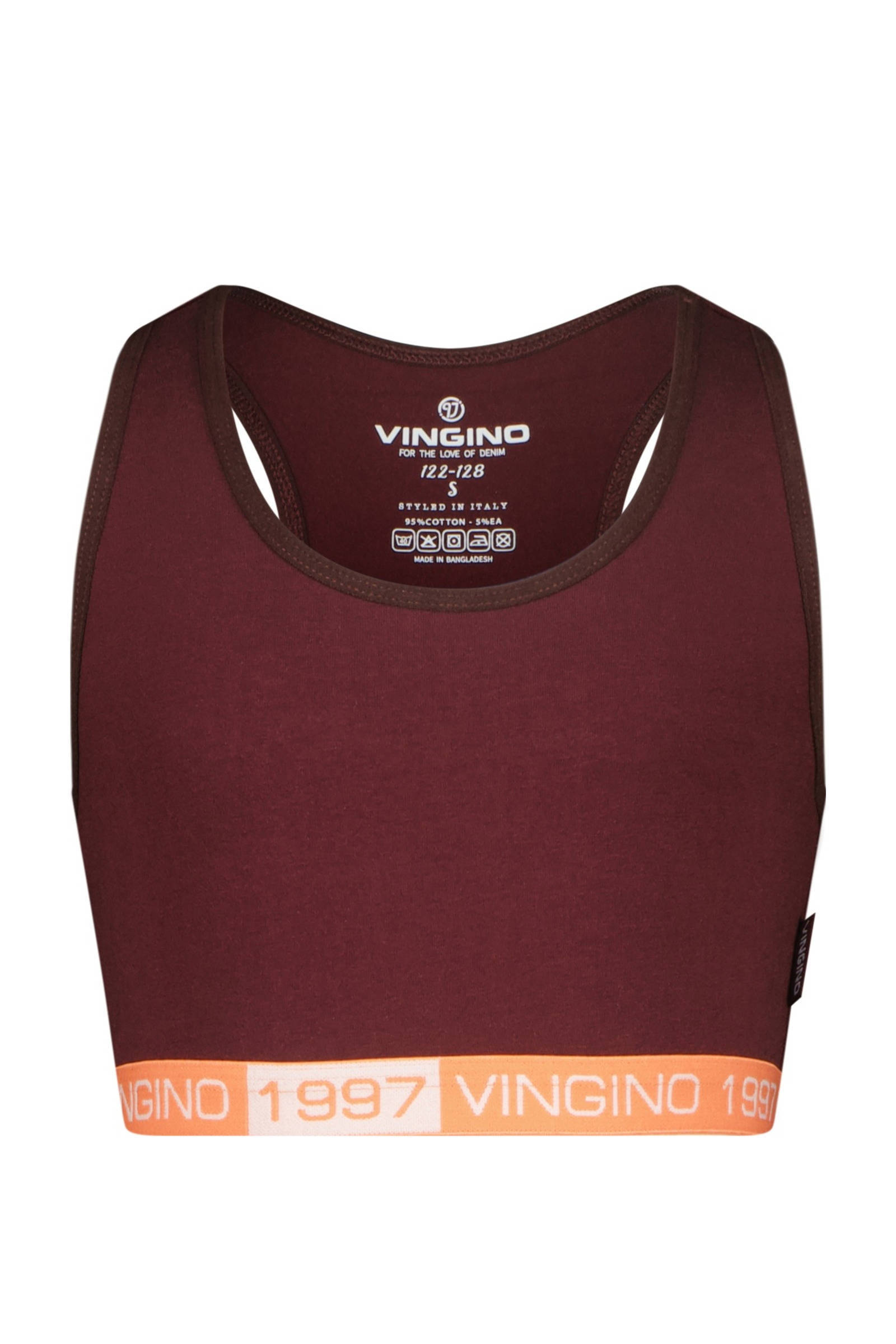 Vingino bh top - set van 2 Racer bruin/lichtbruin
