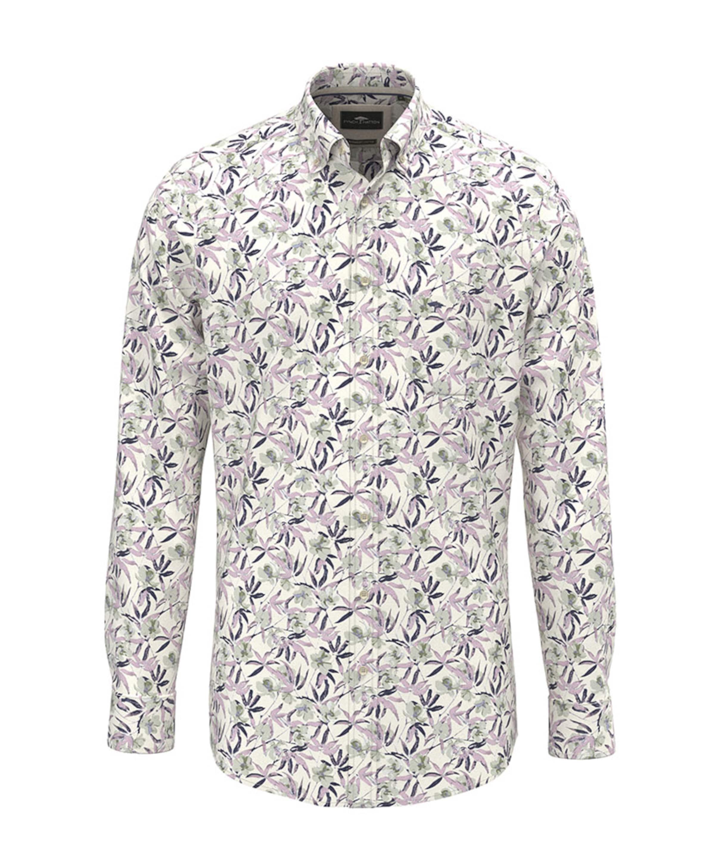 Fynch-Hatton Heren overhemd lange mouw roze
