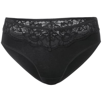 Damen-Jazzpants mit Spitze, Schwarz