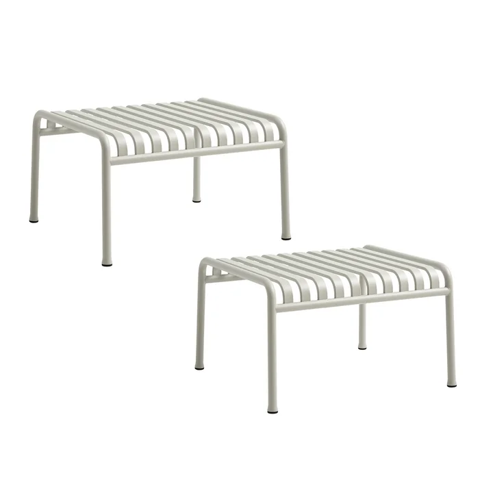 HAY - Palissade Ottoman, hellgrau (2er-Set)