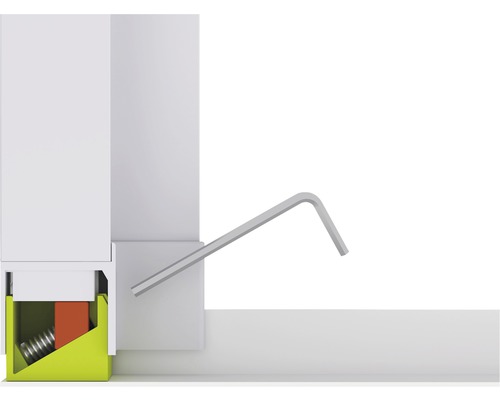 Insectenhor home protect dubbele schuifdeur aluminium zonder boren wit 230x240 cm