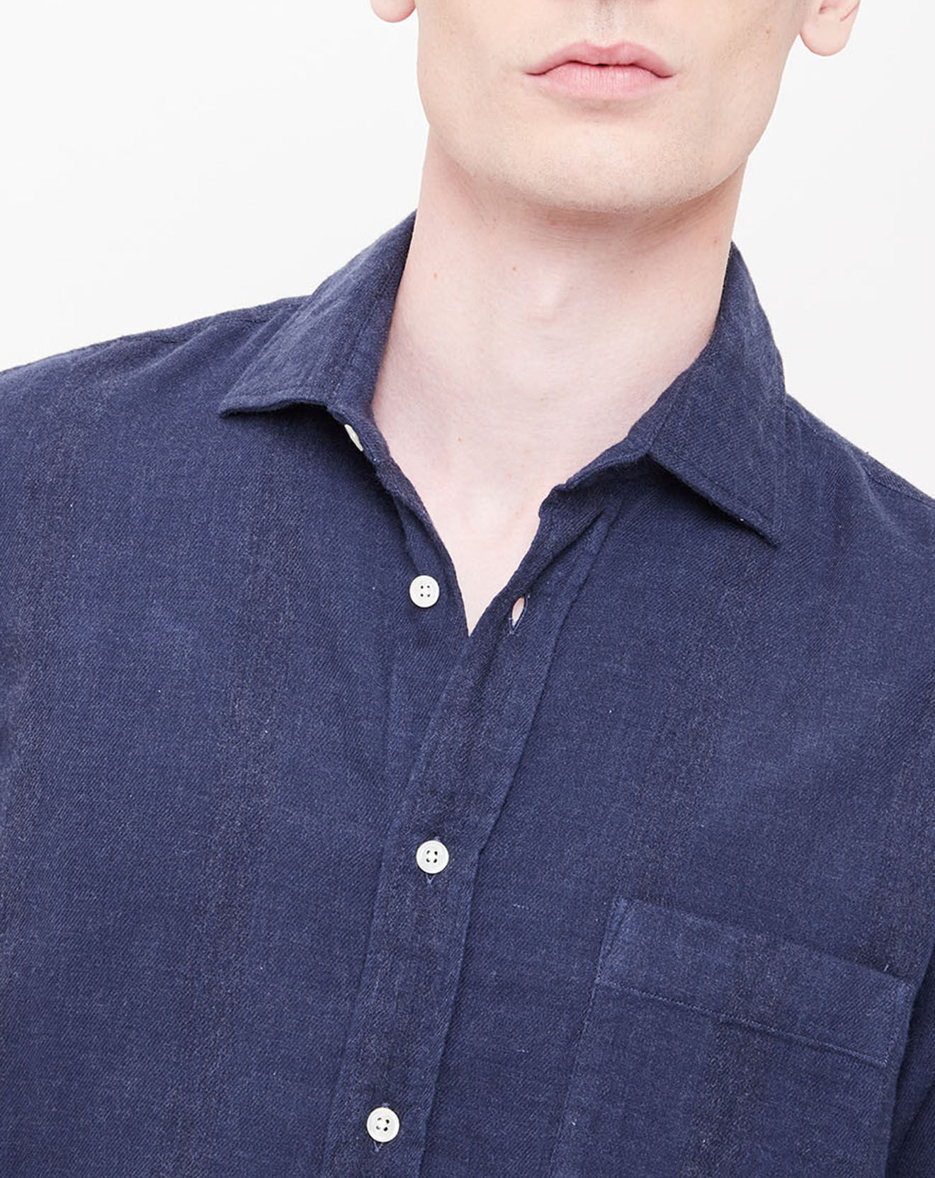 Hartford Chemise regular Paul bleu marine