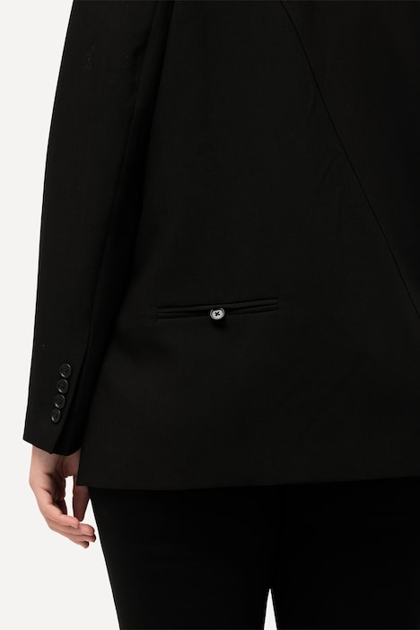 Blazer, Oversized, Reverskragen, Polyesterfutter
