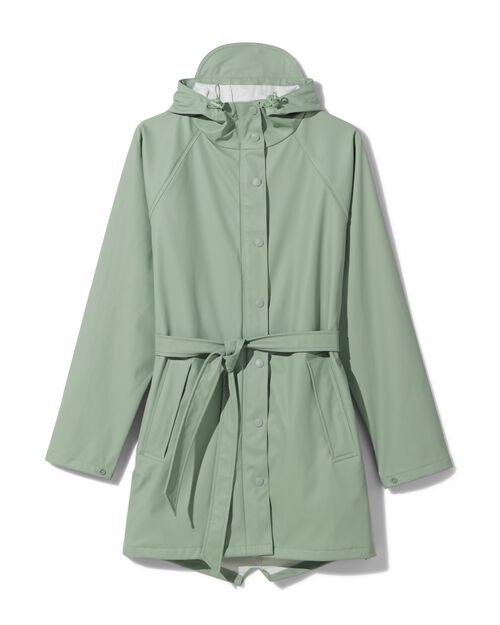 manteau imperméable femme vert menthe