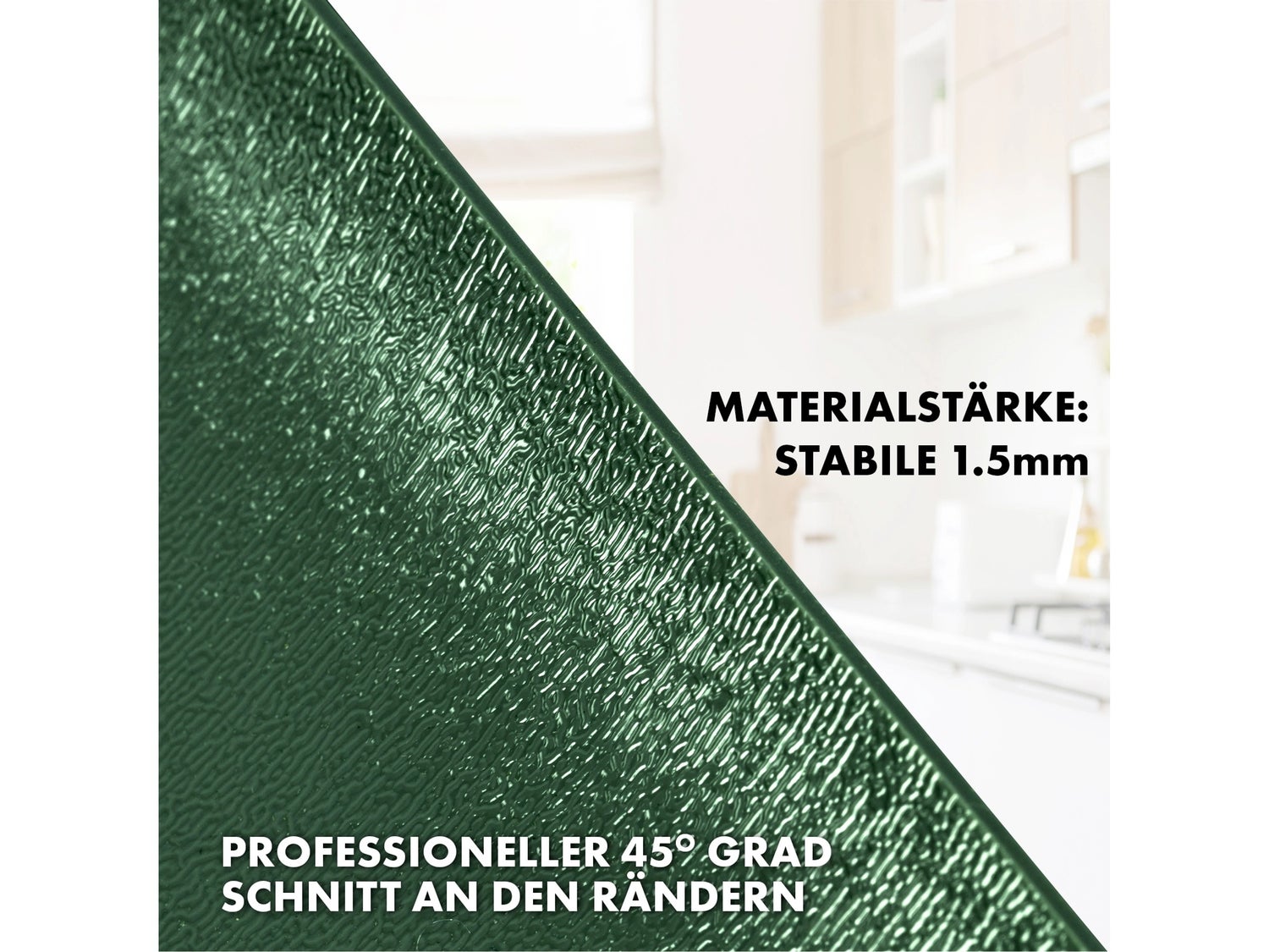 KARAT Tafelbeschermer Empire met Afgeschuinde Rand Groen 80 x 40 cm