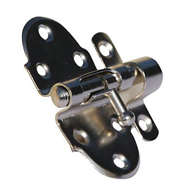 Verrou à pêne rond Diall 40 mm acier nickelé
