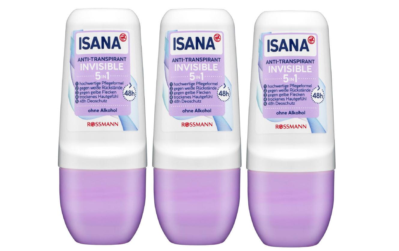 Deo Roll-on Invisible 3 x 50 mlAnti-Transpirant ohne Alkohol für 48 h-Schutz