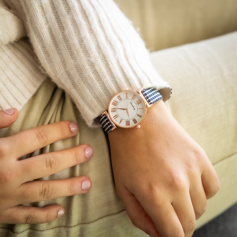 Montre Femme CHTIME bracelet Cuir Gris