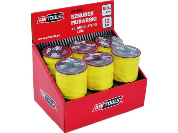AWTools AWTOOLS MURELINJE 100m / 1,5mm 12 stk. AW26513