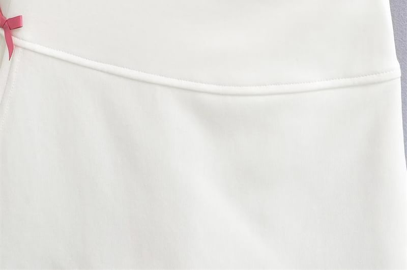 Bazer - Minirok met hoge taille en striksplit