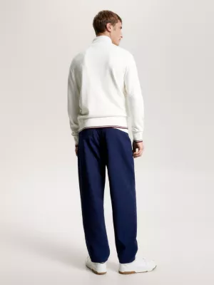 Suéter Hilfiger Monotype Global Stripe com zíper
