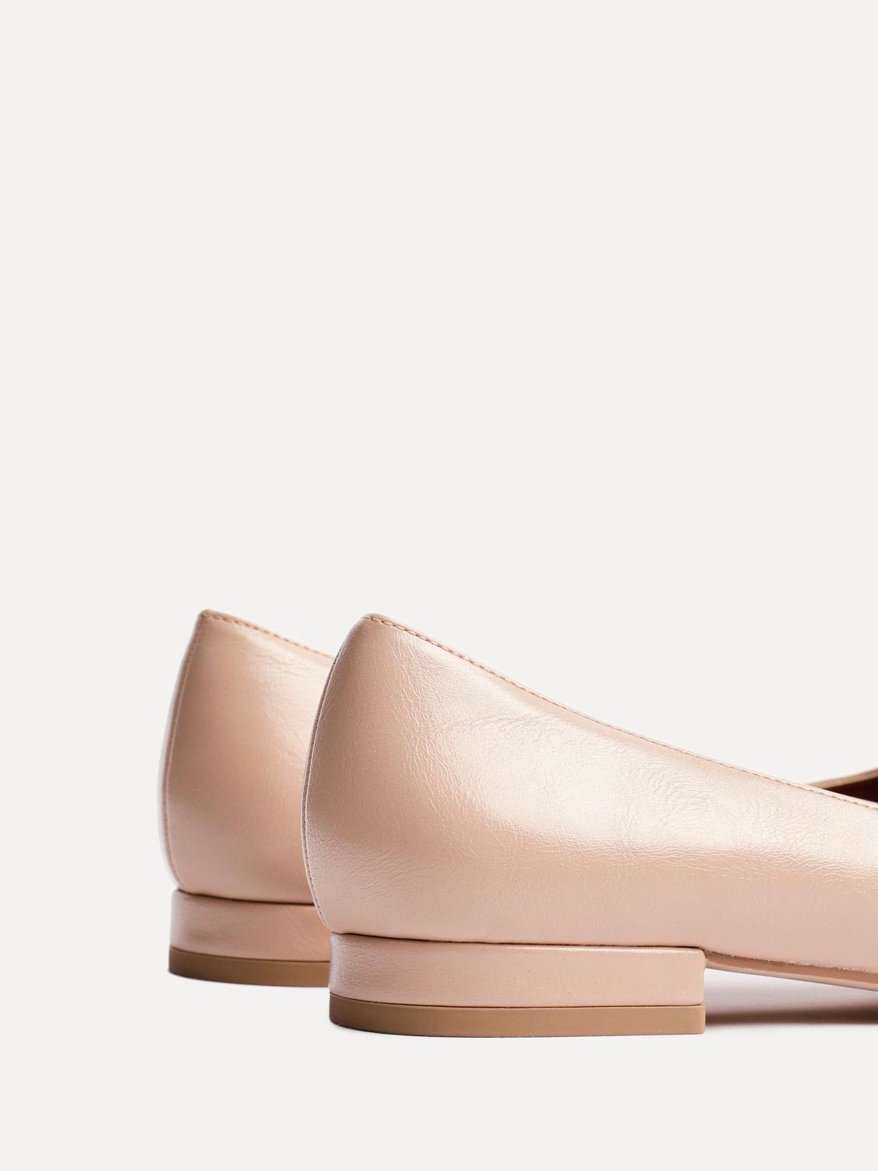 Licht beige - Linzi Orian Pointed Toe Ballet Flats