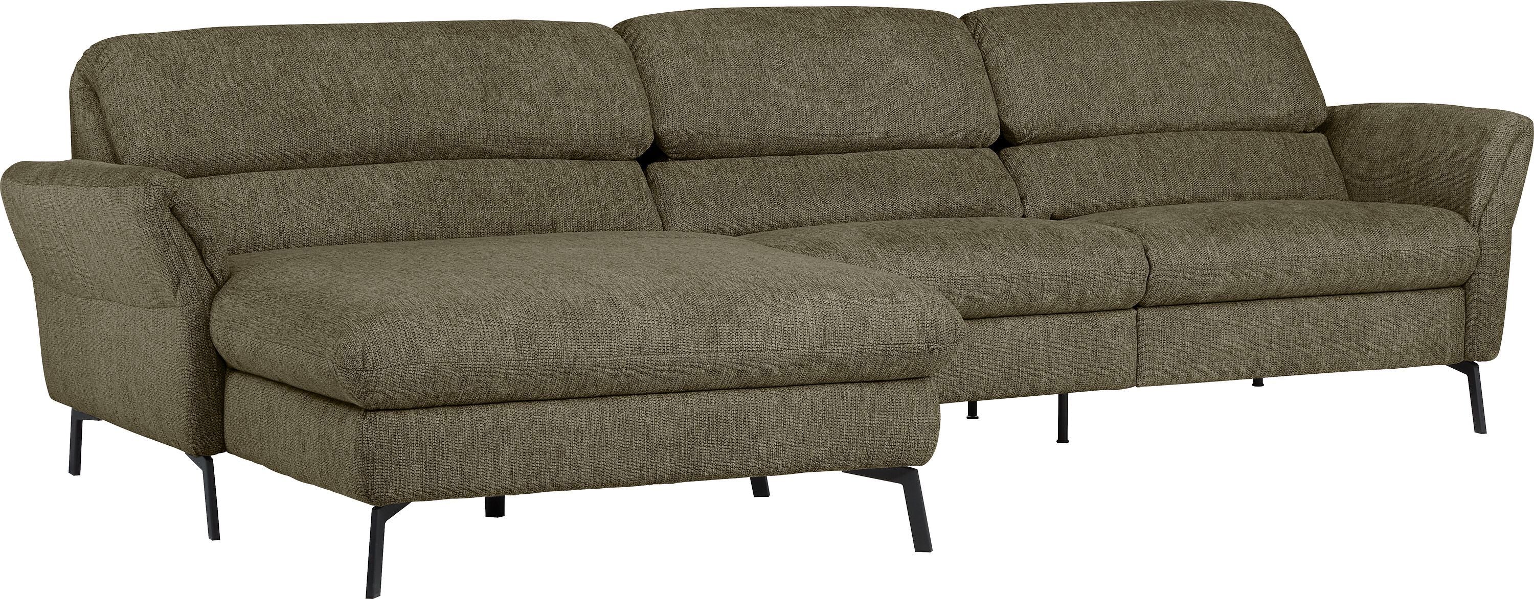 SEBO Ecksofa - Grün / B: 284.0 cm x T: 161.0 cm x H: 84.0 cm