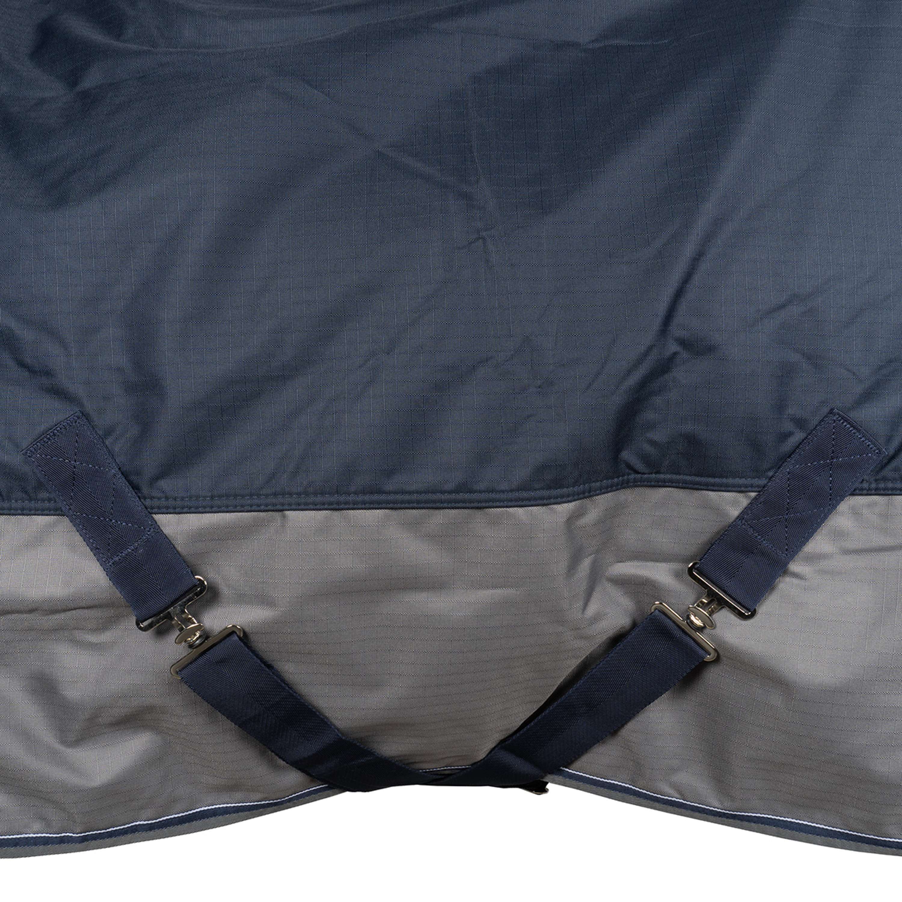 EQUITHÈME Outdoordeken Tyrex 600 D Polar Fleece 0g Marineblauw/Grijs