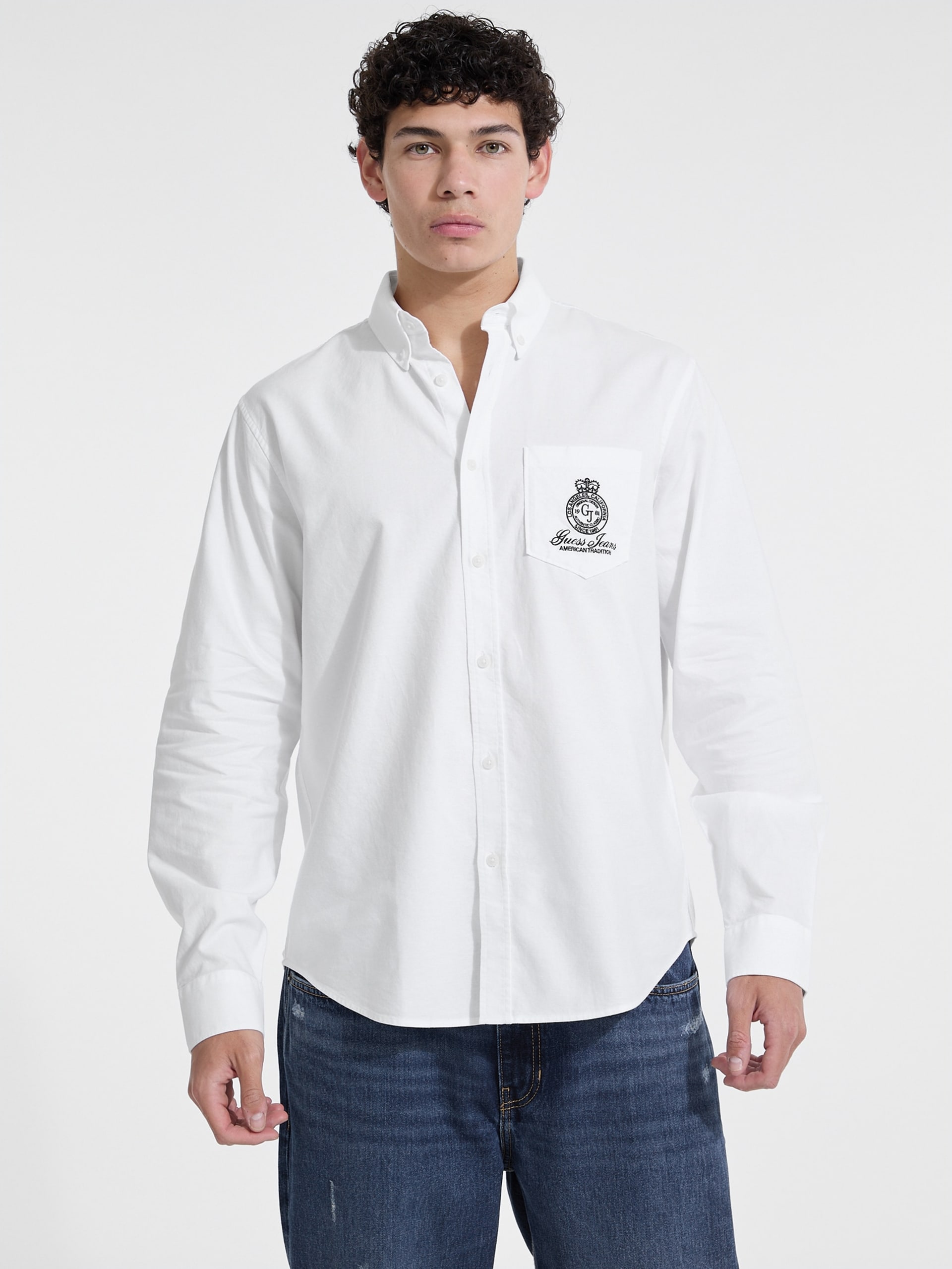 Camisa de manga comprida com bolso