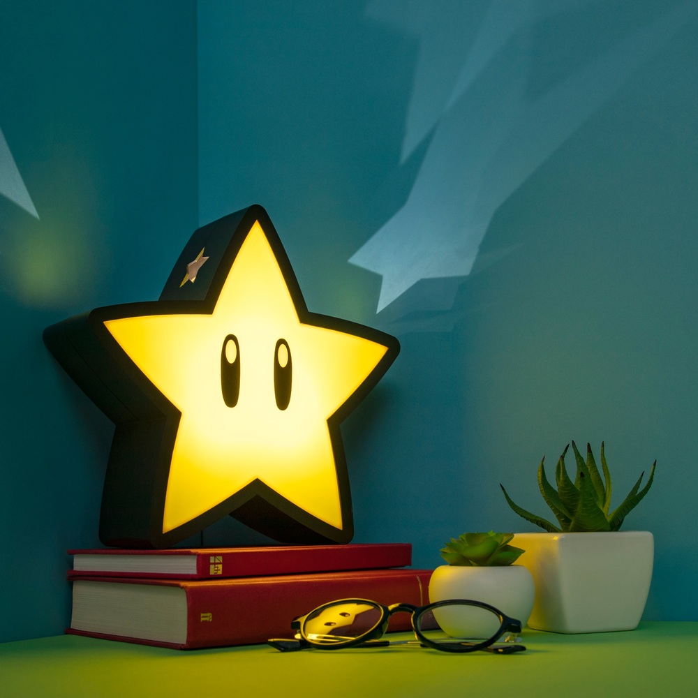 Super Mario Super Star Light mit Projektion