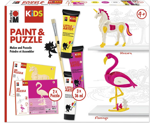 Marabu KiDS Kleine Kunstenaar Verf & Puzzel Eenhoorn