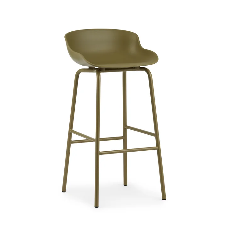 Normann Copenhagen - Hyg Barhocker, H 75 cm, olive