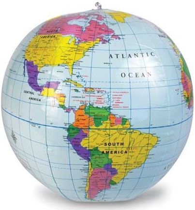 Learning Resources - Opblaasbare Wereldbol - 30,5 cm - Educatief Speelgoed