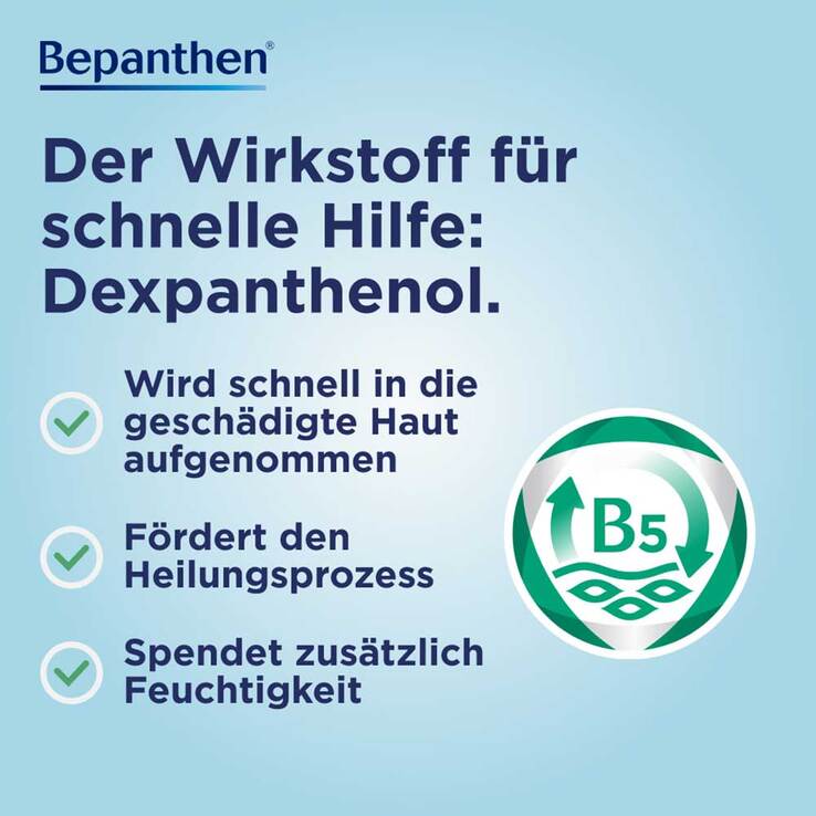 Bepanthen Augen- und Nasensalbe zur Förderung der Wundheilung, 5 g