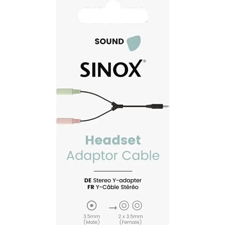 Sinox headset adapter 0,2 meter