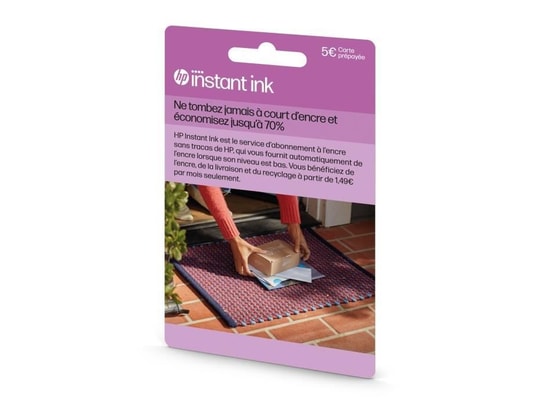 HP - Cartouche d'encre Carte prépayée instant ink - abonnement livraison cartouc