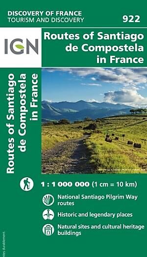 IGN - 922 LES CHEMINS VERS SAINT JACQUES DE COMPOSTELLE