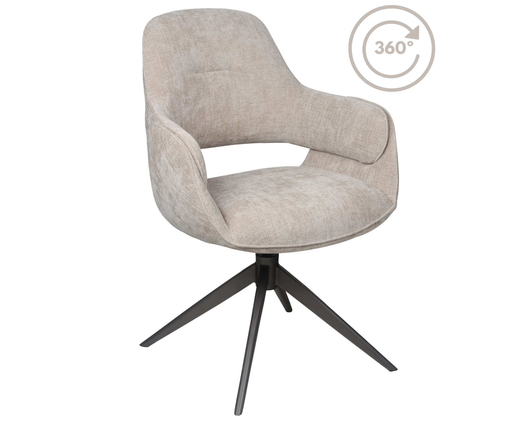 Eetkamerstoel Jill beige 120