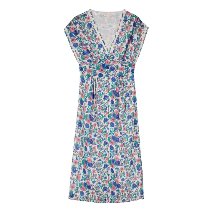 Louise Misha Robe Tylia Coton Bio - Collection Femme | Bleu