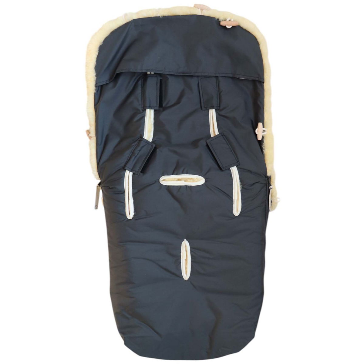 KaiserKaiser   COOSY Lammfell Kinderwagen Fusssack anthracite